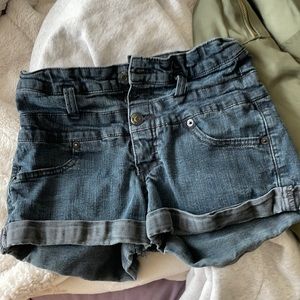 denim shorts